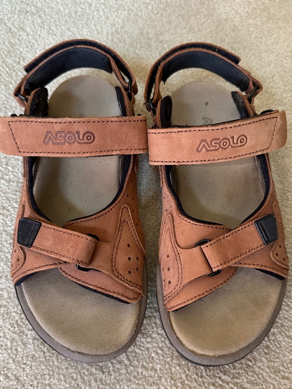 Men's Asolo Metropolis Hiking Walking Leather Sandal sz EU 39 / US Men's 6.5-7